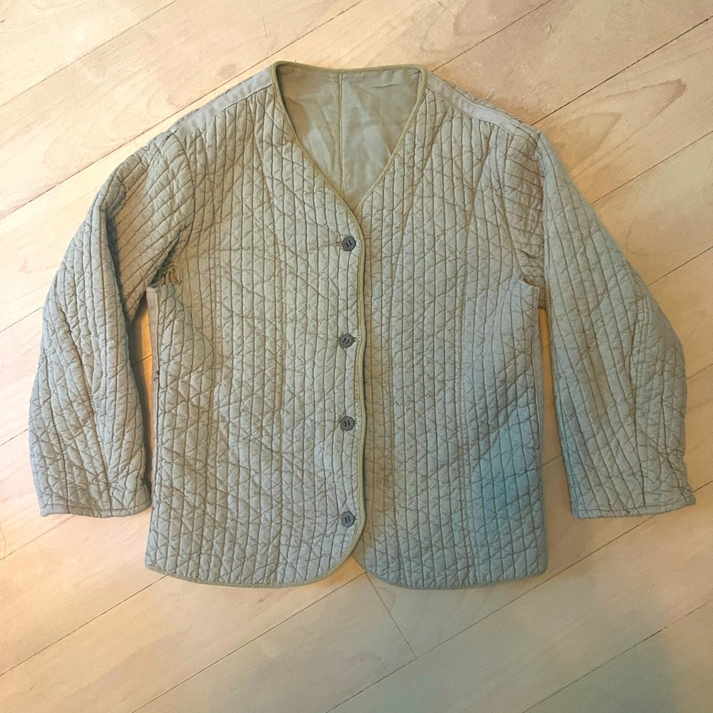 Quilted jacket liner - vintage